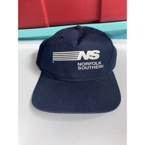 Vintage 90s Norfolk Southern Navy Blue Adjustable Cap Hat